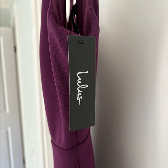 NWT Lulus Moments Of Bliss Purple Backless Mermaid Maxi S - Picture 6 of 7